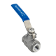 Кран шаровый муфтовый двусоставной нержавеющий (2PC), AISI316 DN 8 (1/4