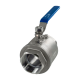 Кран шаровый муфтовый двусоставной нержавеющий (2PC), AISI316 DN80 (3