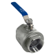 Кран шаровый муфтовый двусоставной нержавеющий (2PC), AISI316 DN80 (3