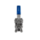 Кран шаровый муфтовый под привод нержавеющий (3PC), AISI316 DN15 (1/2
