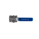 Кран шаровый муфтовый под привод нержавеющий (3PC), AISI316 DN15 (1/2