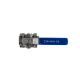 Кран шаровый муфтовый под привод нержавеющий (3PC), AISI316 DN20 (3/4