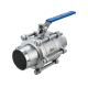 Кран шаровый приварной трехсоставной нержавеющий (3PC), AISI304 DN 100 (4