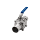 Кран шаровый приварной трехсоставной нержавеющий (3PC), AISI304 DN65 (2_1/2