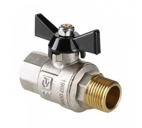 Кран шаровой усиленный VALTEC PERFECT В-Н, бабочка 3/4'