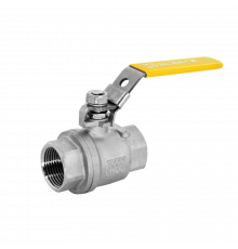 Кран шаровый муфтовый двусоставной с фиксатором нержавеющий (2PCY), AISI304 DN25 (1"), (CF8), PN64
