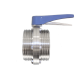 Затвор дисковый резьбовой нержавеющий под привод, EPDM, AISI304 DN100 (4