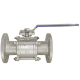 Кран шаровый фланцевый под привод нержавеющий (3PC), AISI304 DN 100 (4