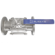 Кран шаровый фланцевый под привод нержавеющий (3PC), AISI304 DN 100 (4