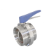 Затвор дисковый резьбовой нержавеющий под привод, EPDM, AISI304 DN100 (4
