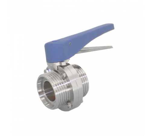 Затвор дисковый резьбовой нержавеющий под привод, EPDM, AISI304 DN40 (1_1/2