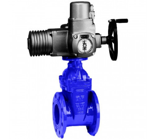 Задвижка AVK 06/30 клиновая фланцевая короткая, с электроприводом AUMA norm DN600 PN10