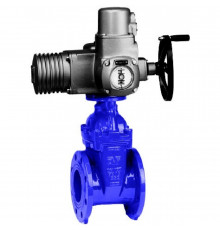 Задвижка AVK 06/30 клиновая фланцевая короткая, с электроприводом AUMA norm DN600 PN16